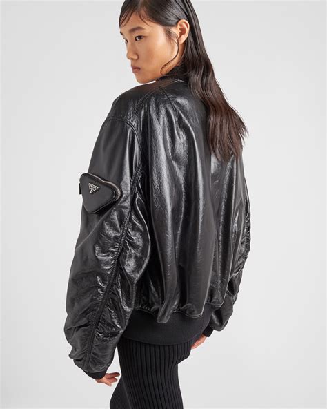 prada bomber coat|prada nappa bomber jacket.